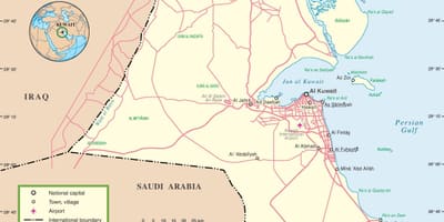 کویت سڑک کے نقشے